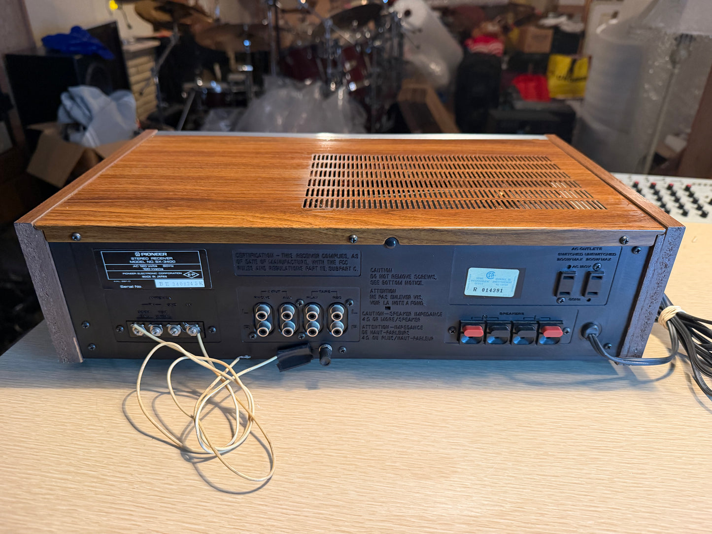 Vintage Pioneer SX-3400 AM/FM Stereo Receiver Tested Freshly Serviced Excellent!