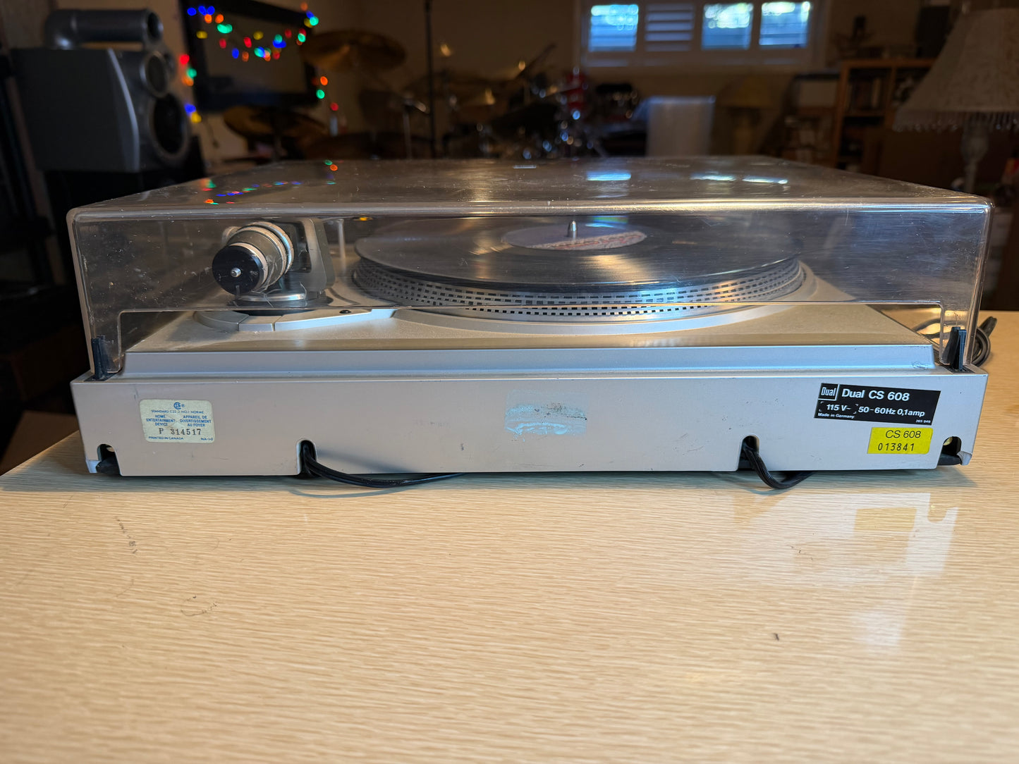 Dual CS 608 Direct Drive turntable Works Well Beautiful Piece Please Read