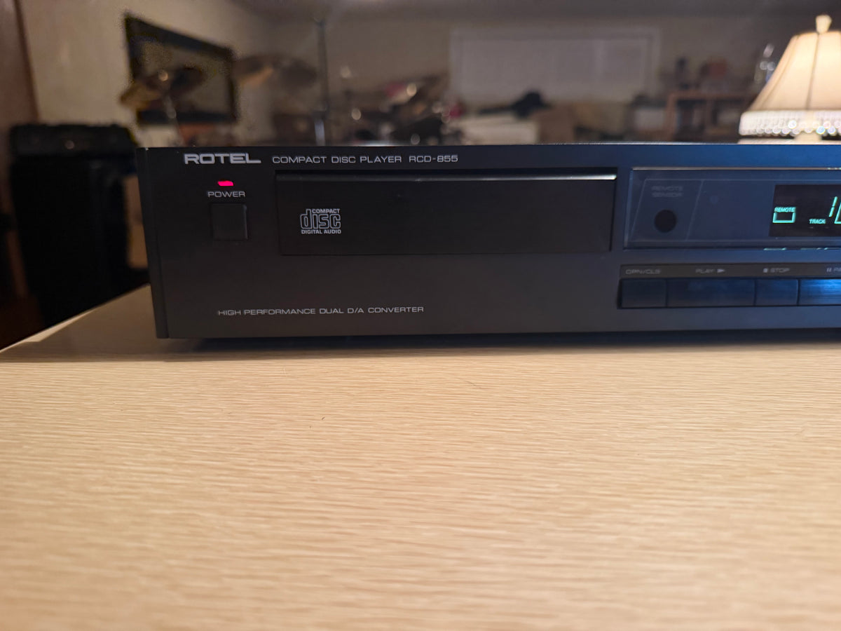 Vintage Rotel RCD-855 Near Mint CD Player High-End Dual D/A Converter Serviced🔥