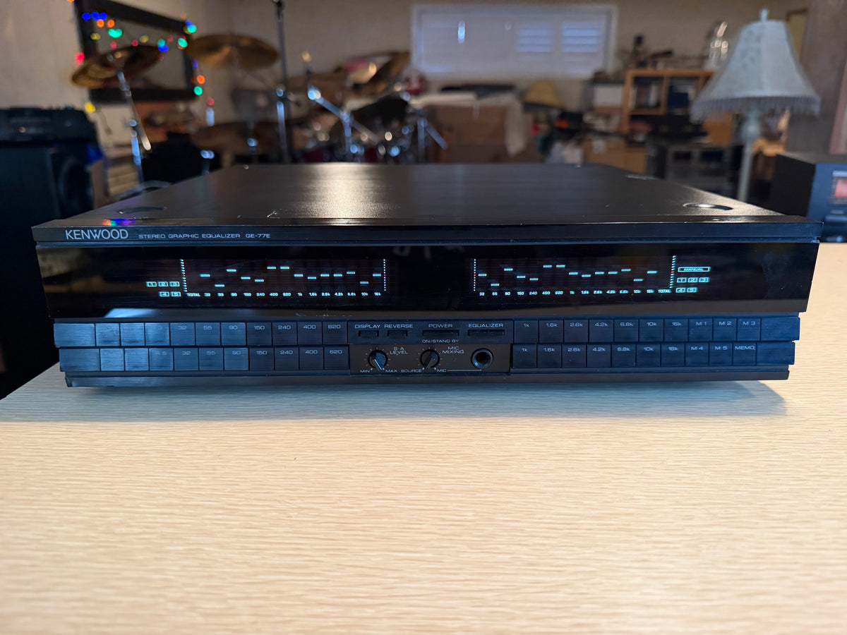 Kenwood GE-77E Stereo Graphic Equalizer Spectrum Analyzer 14 Band Serviced Beaut