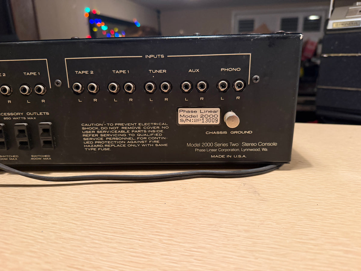 Vintage Phase Linear Model 2000 Series Two Console Preamp Preamplifier Serviced!