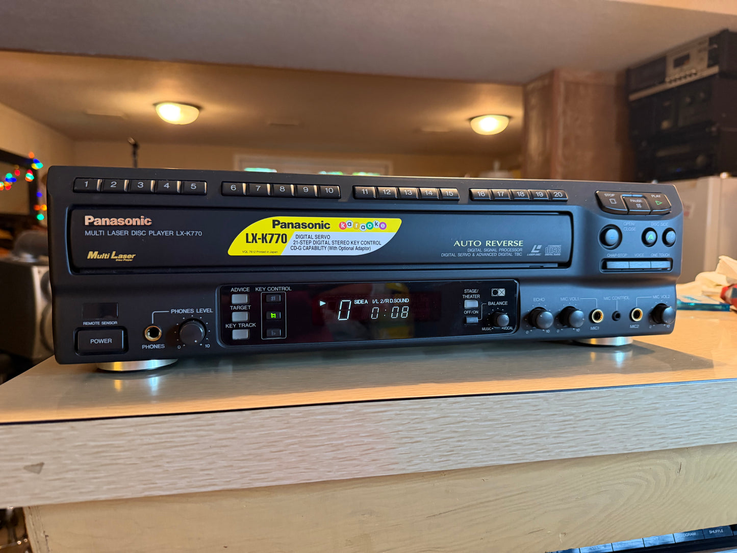 Panasonic LX-K770 Auto-Reverse LD CD Player Mint Condition Fully Tested