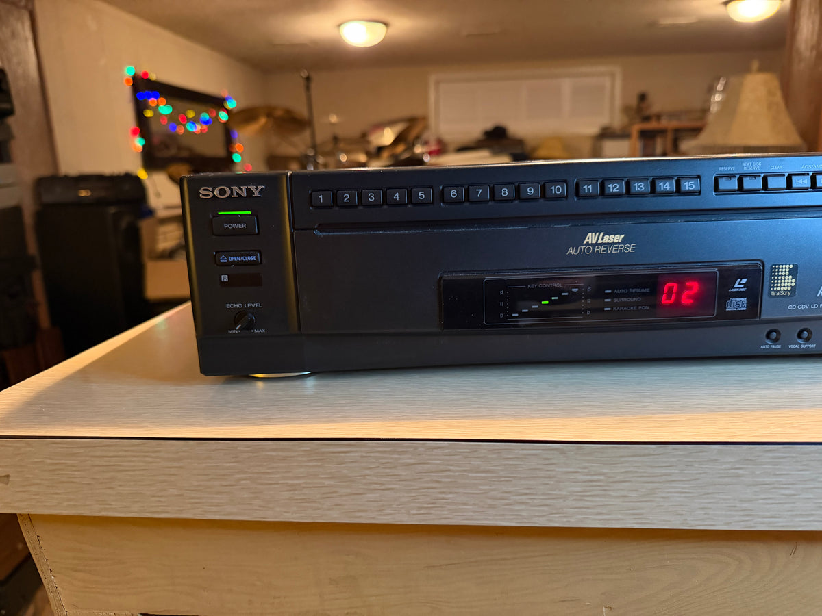 Sony MDP-K50 Laserdisc CDV CD LD Optical Disc Player New Belts Extremely Rare🔥