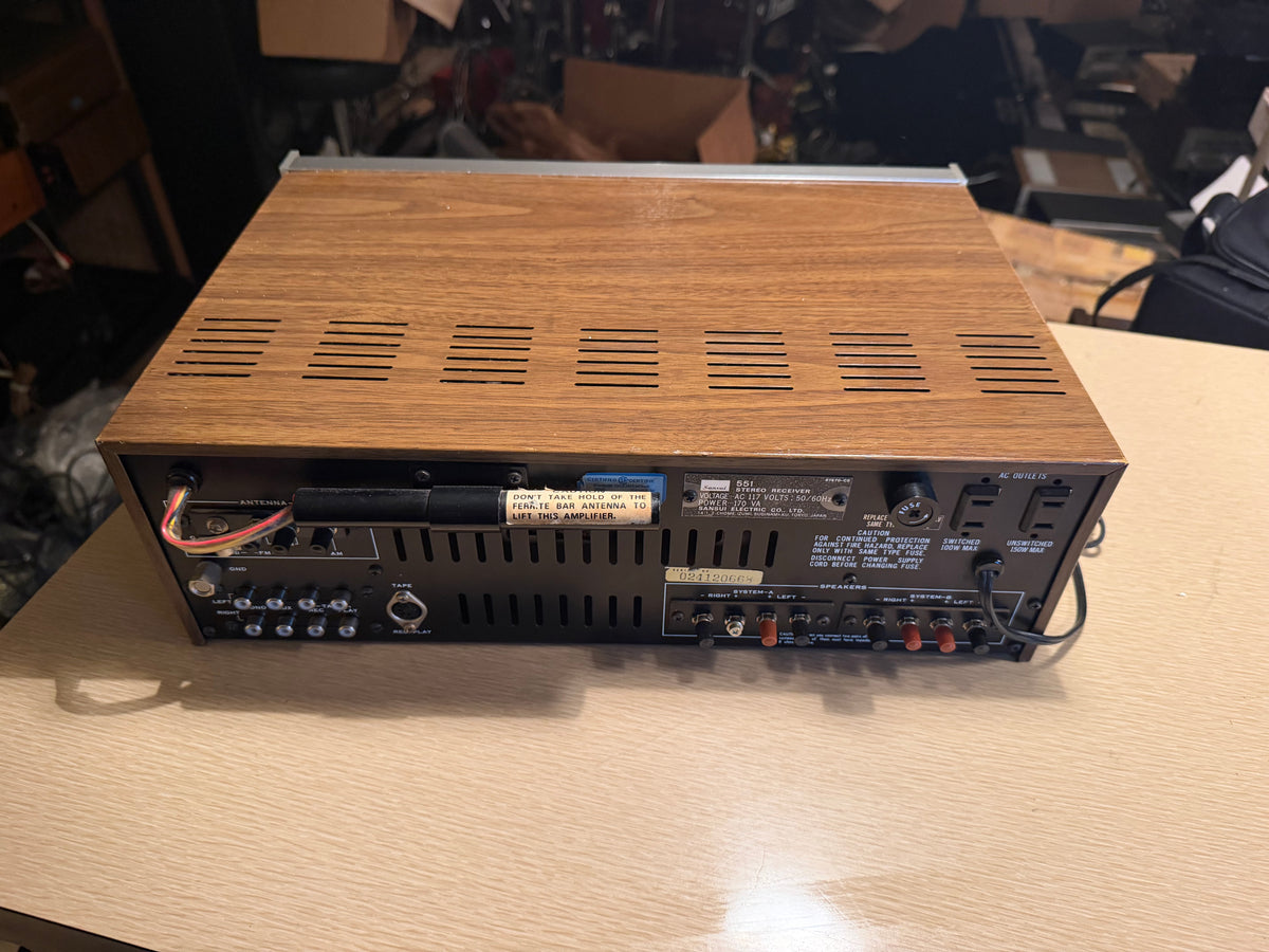 Sansui 551 Stereo Receiver - 1974 Vintage Full Fresh Service Crisp Sound Wow🔥🎶