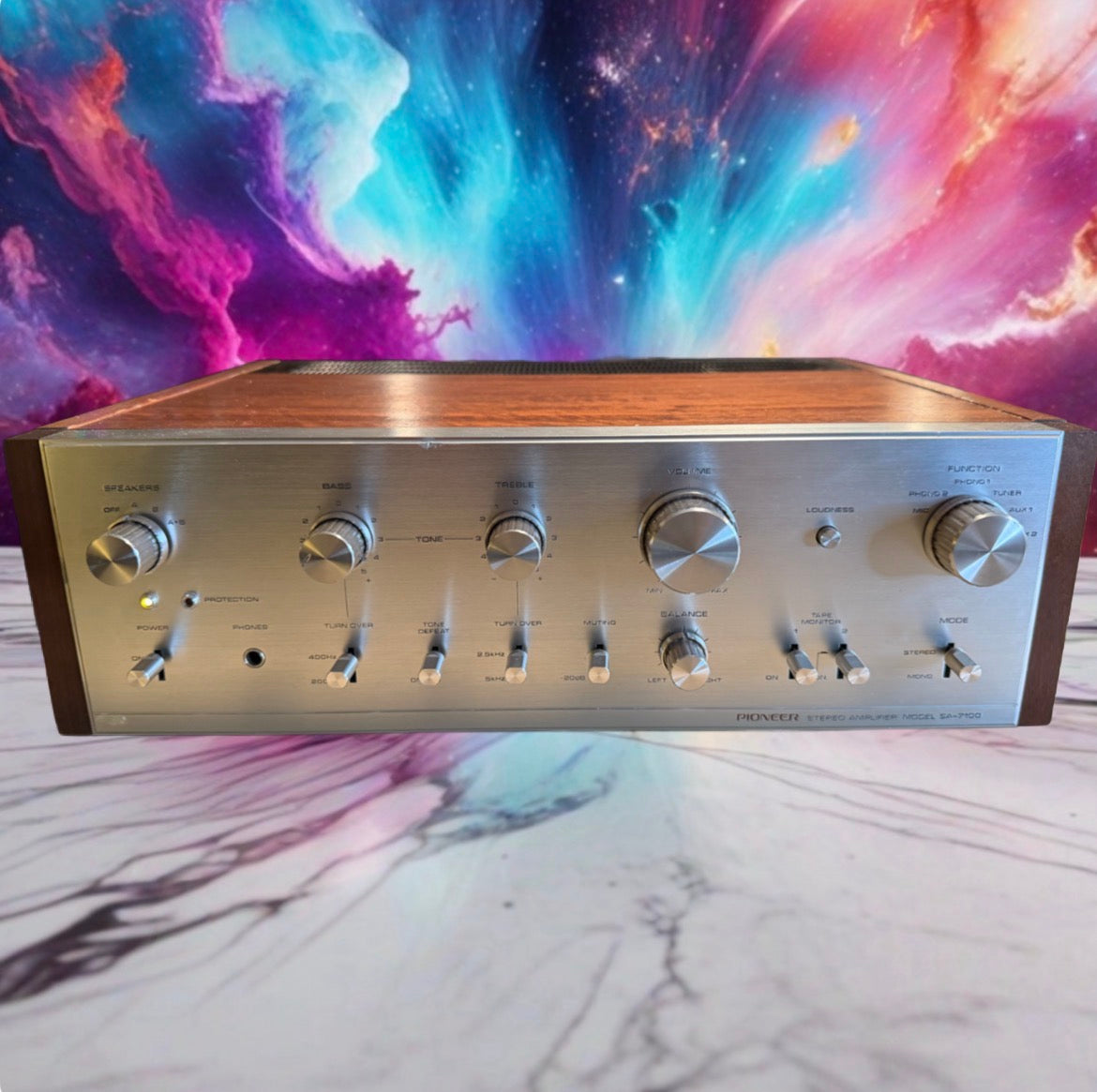 Rare Pioneer SA-7100 Integrated Amplifier Silver Face VTG Full Fresh Service🎶🔥