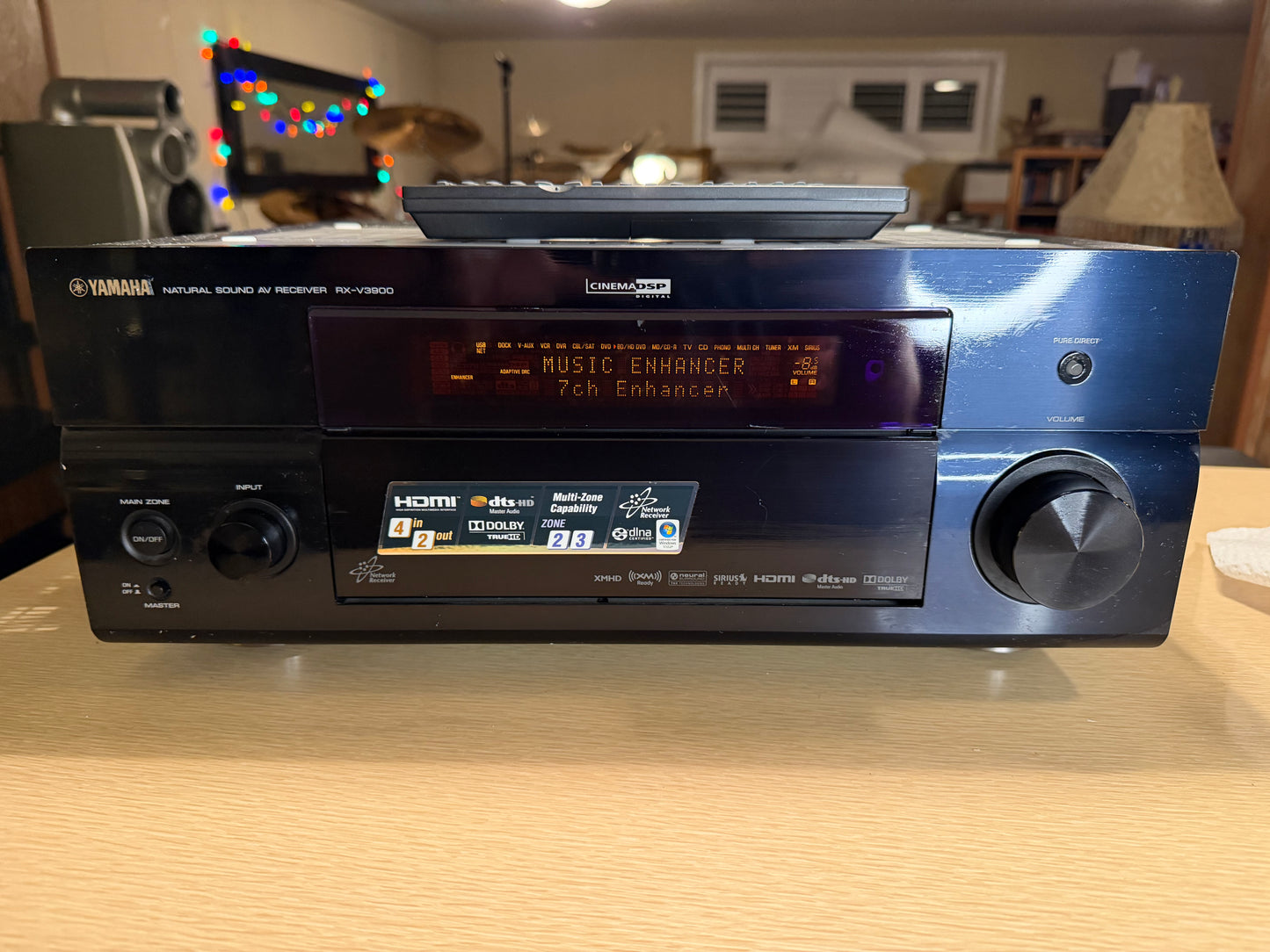 Yamaha RX-V3900 7.1 Channel 140WPC BEAST Receiver HDMI SERVICED W/REMOTE BUNDLE!