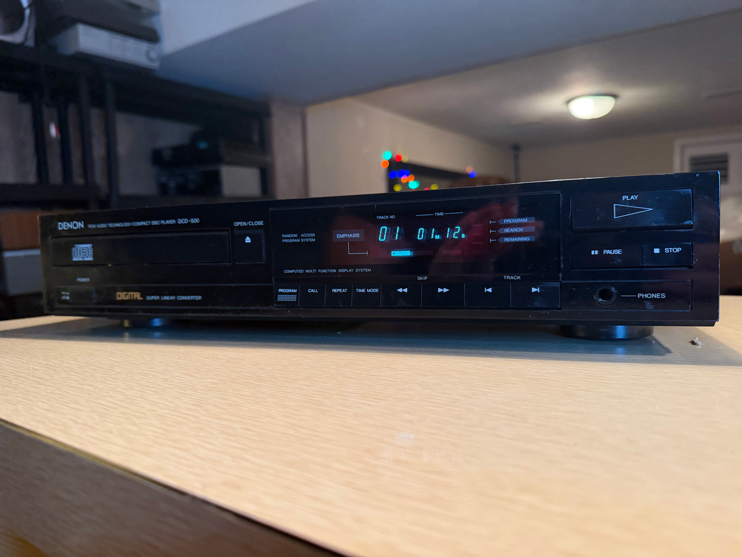 Denon DCD-500 PCM Audio Technology/Compact Disc Player Full Fresh Service Beauty