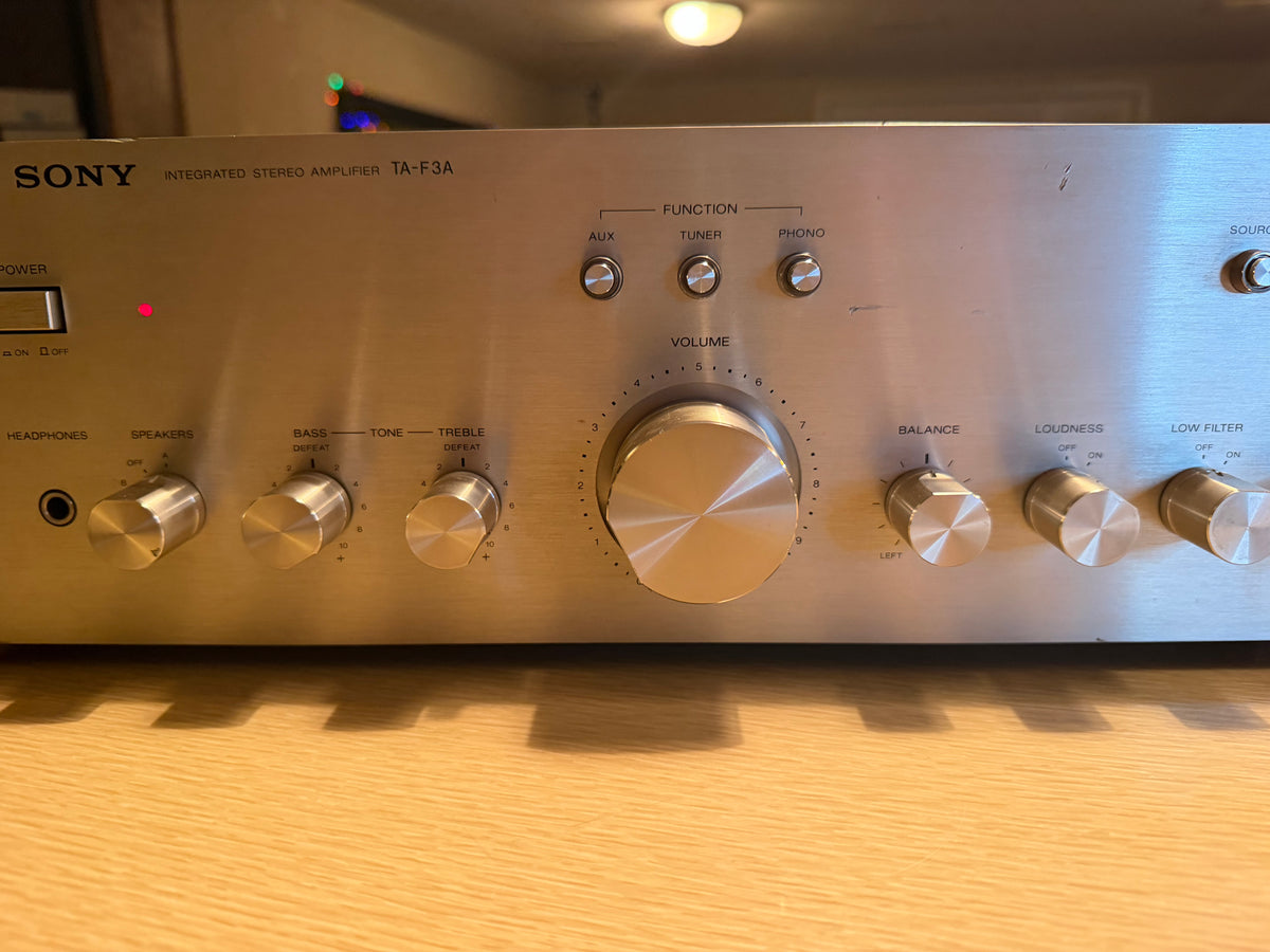 Vintage Audio Silver Sony TA-F3A Integrated Stereo Amplifier Fresh Service🎶🔥