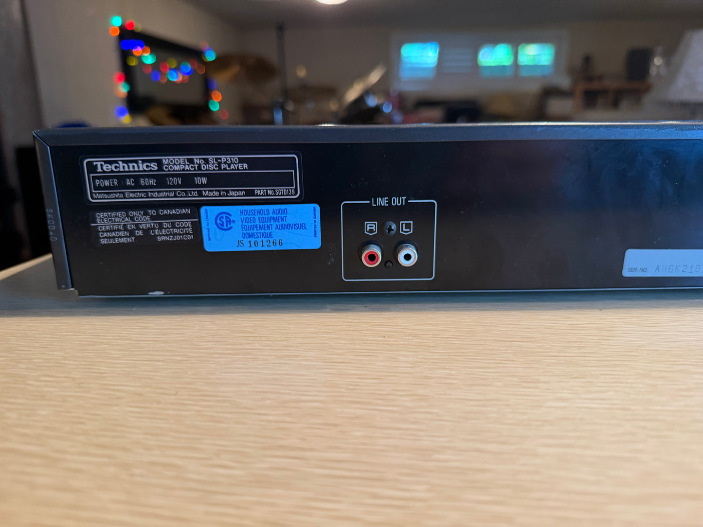 Vintage 1980’s Technics SL-P310 CD Player, Black Serviced With Original Manual🎶