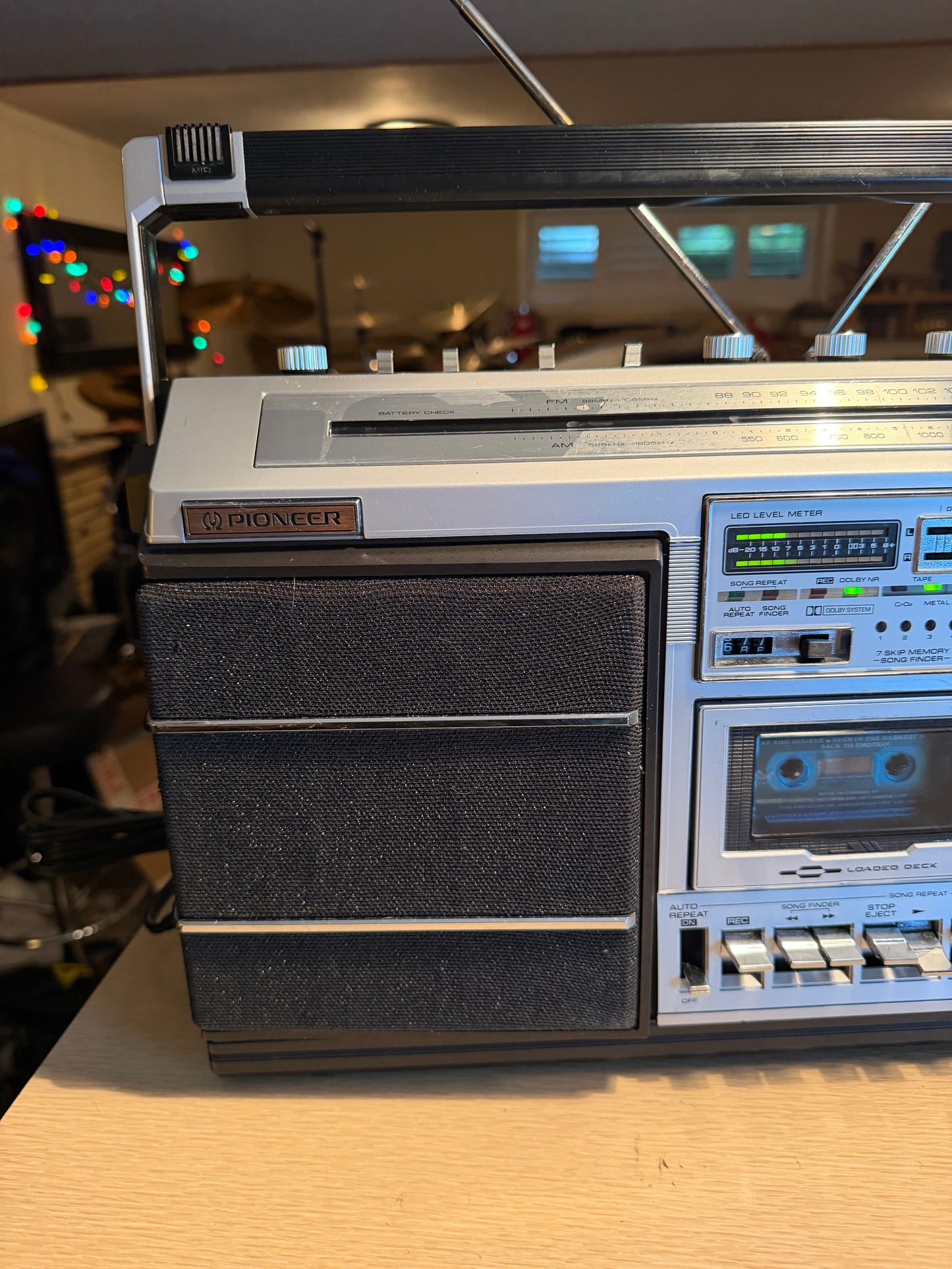 Pioneer SK-95 Runaway Vintage Boombox Cassette Radio AM FM Fresh Pro Servicing🔥