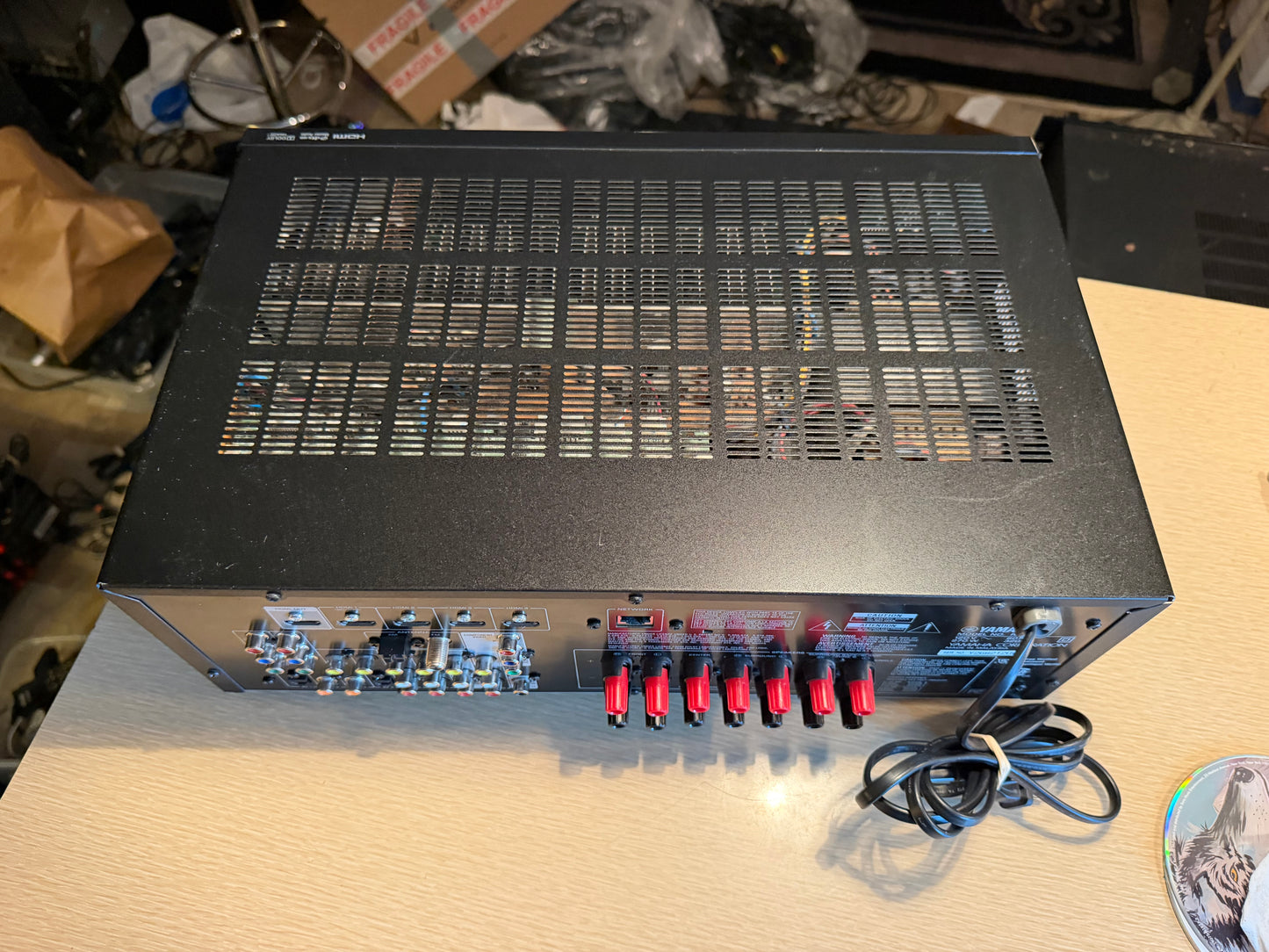 Yamaha RX V573 7.1 Channel AV Receiver Stereo HDMI Serviced Remote Bundle Beauty