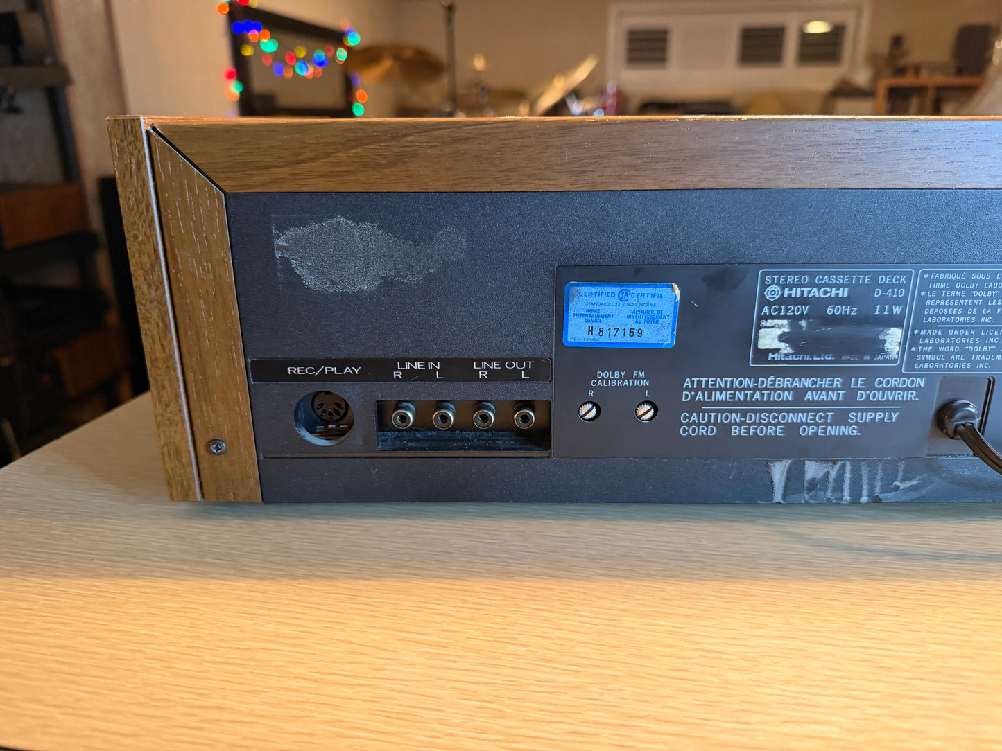 Hitachi Stereo Deck D-410 VU Metres Wooden Casing Fresh Full Servicing X Rare🎶