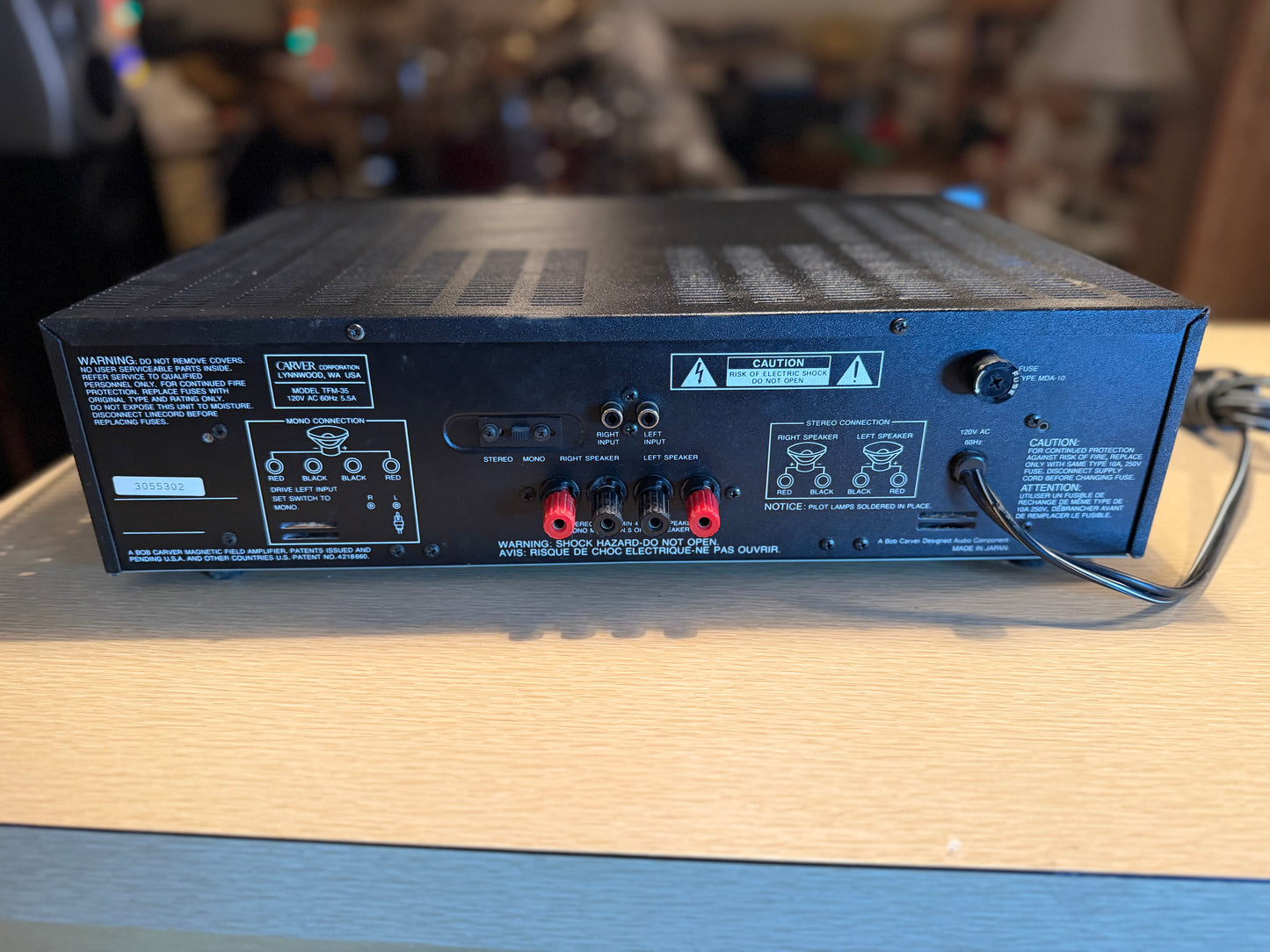 Carver TFM 35x Power Amplifier 250 WPC Stereo Mono Rare FULL Fresh Service! 🔥🎶