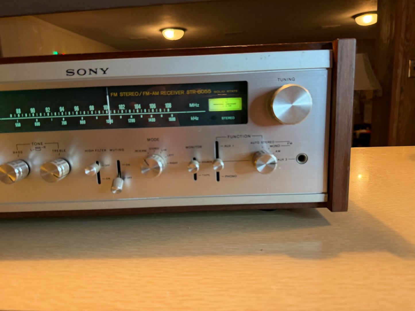 Sony FM Stereo/FM- AM Receiver Model STR-6055, Wood Casing! Tested Beautiful🔥🎶