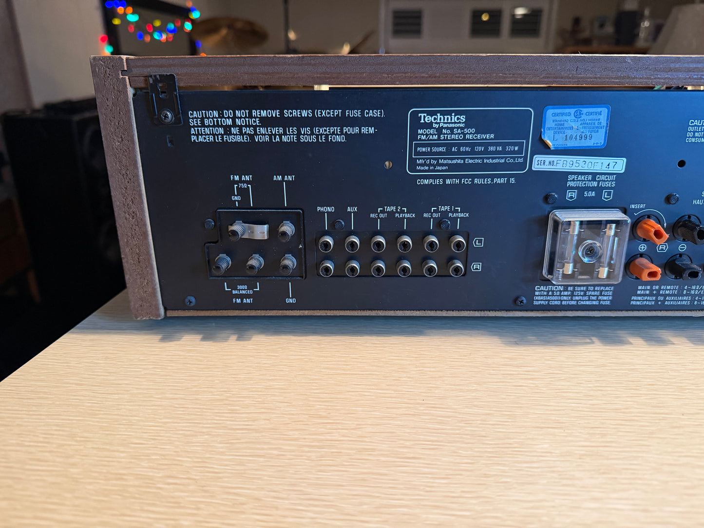 Technics SA-500 Stereo Receiver FULL FRESH SERVICE REFINISHED BEAUTIFUL GEM💎