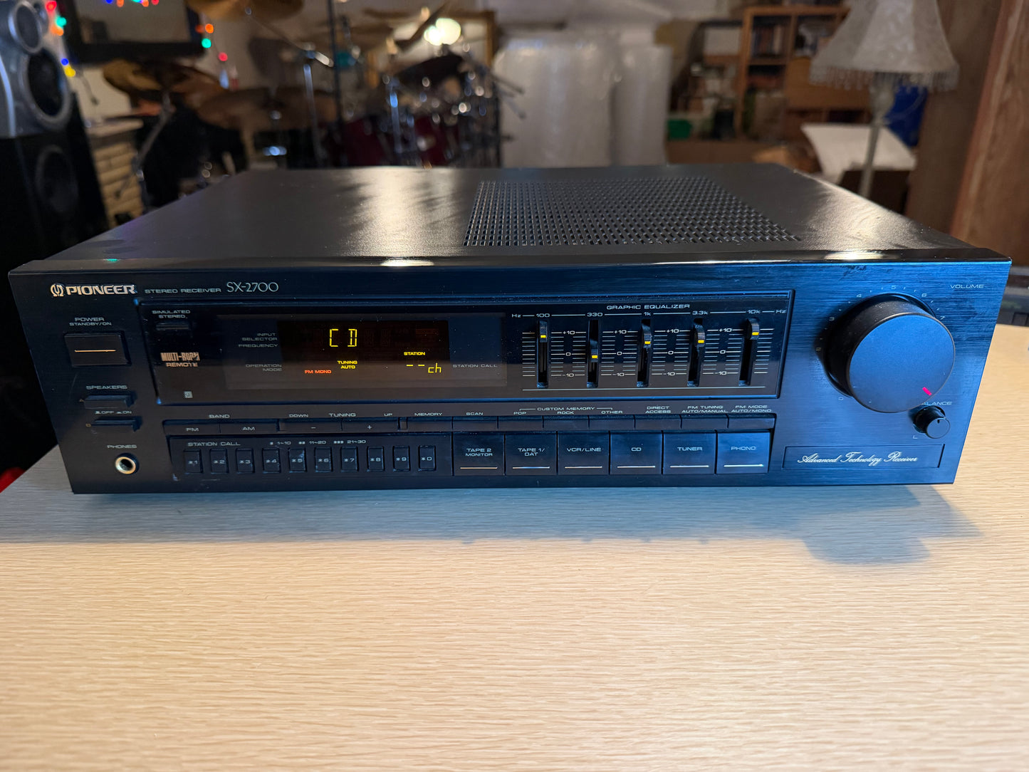 Pioneer SX-2700 AM/FM Stereo Receiver 65WPC EQUALIZER BUILT IN SERVICED V RARE🔥