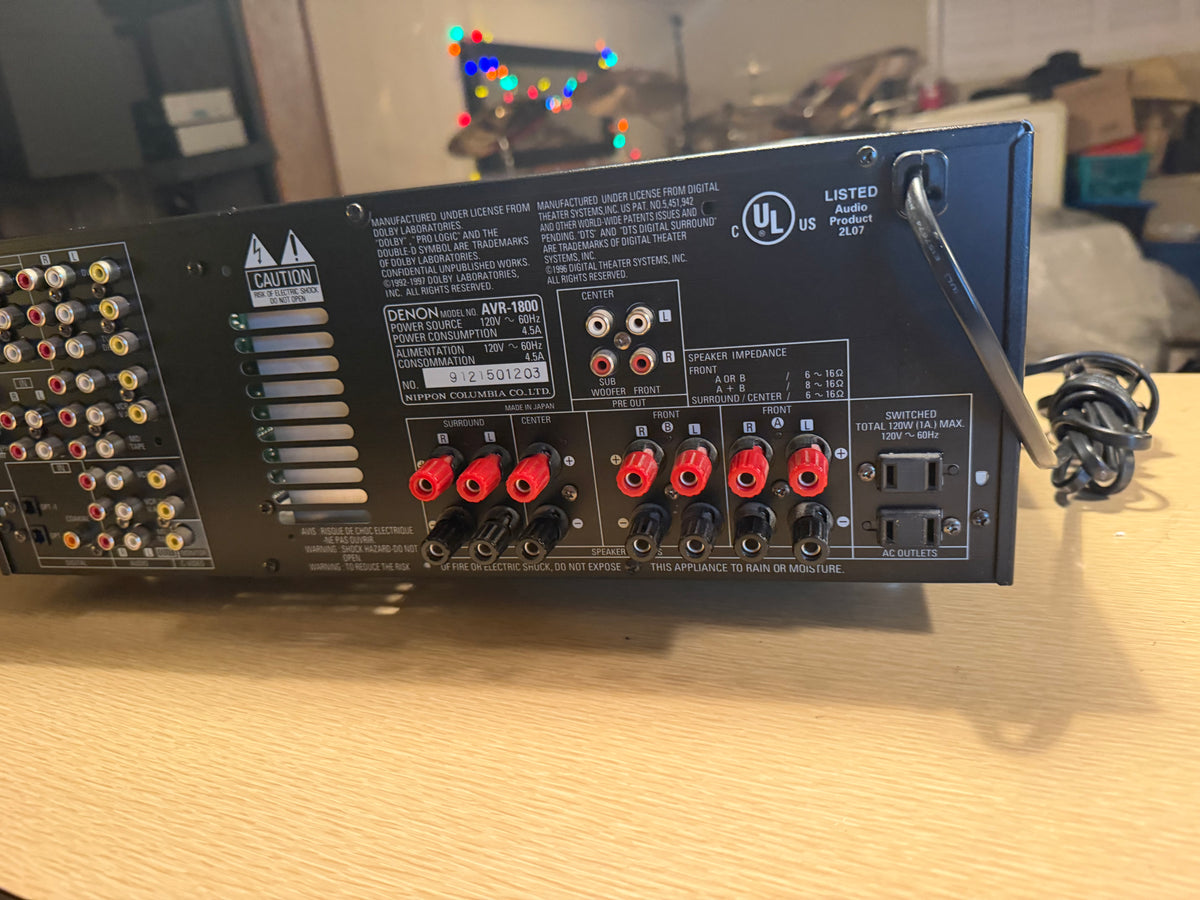 Denon AVR-1800 Precision Audio Component/AV Surround Receiver Serviced Beauty🔥