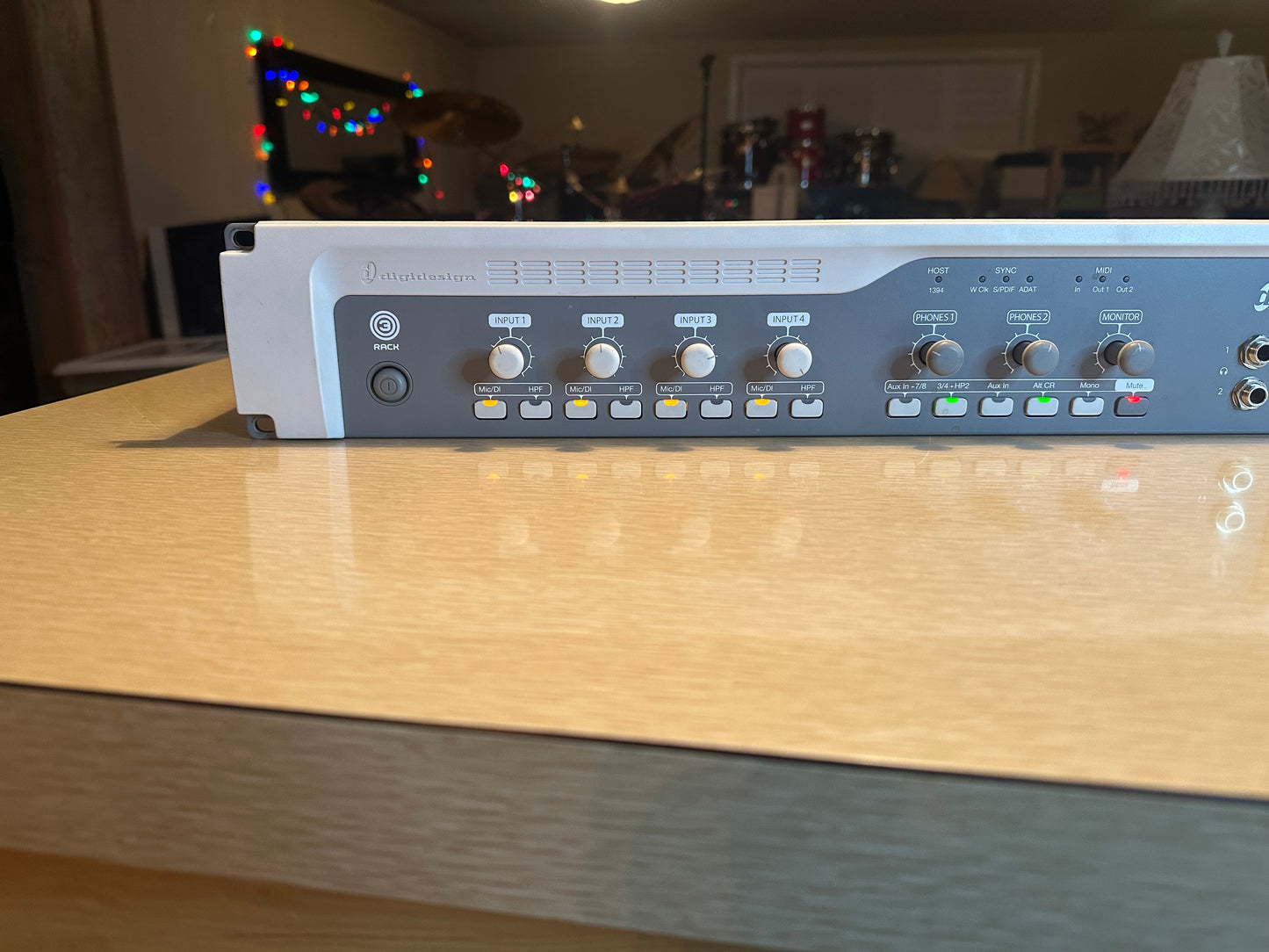 Digidesign 003 RACK+ FireWire Audio Interface with 8 Mic Preamps Tested Working