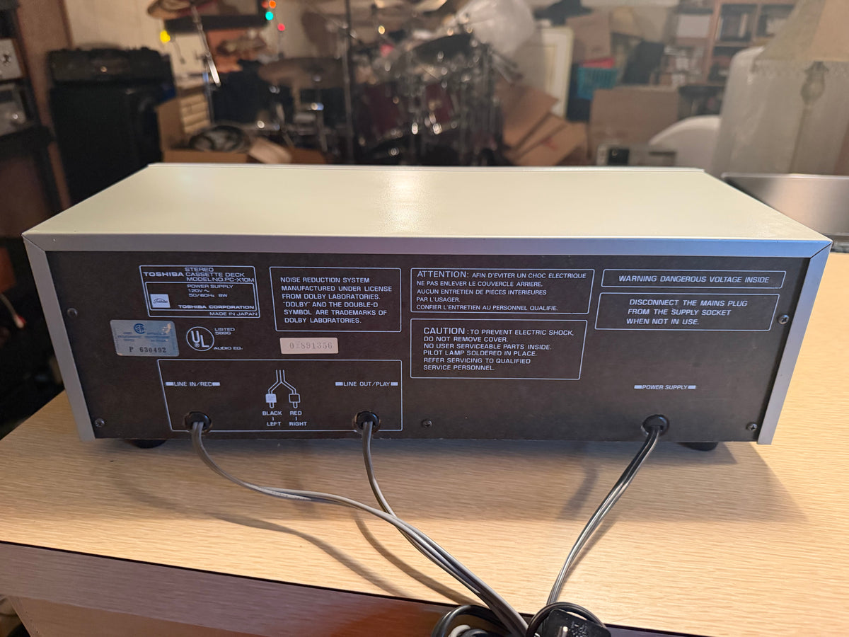 Toshiba PC-X10m Stereo Cassette Deck Near Mint Working VU Meters Fresh Service🔥