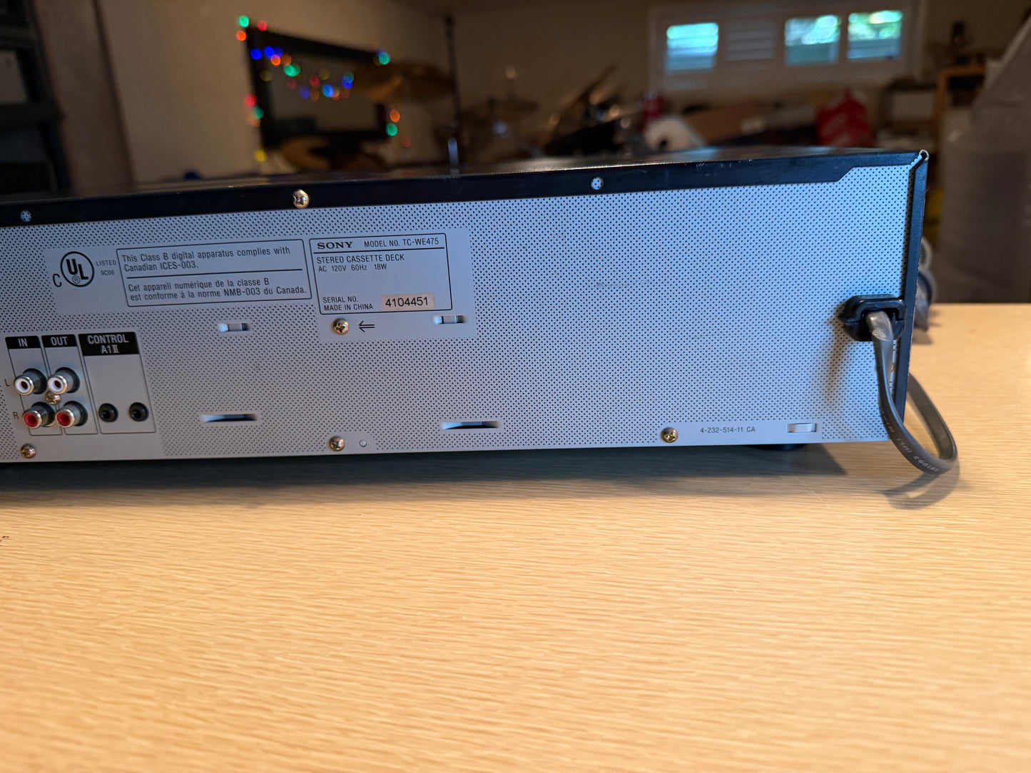 Sony TC WE475 Stereo Dual Cassette Deck - Serviced/New Belts Works Excellent🔥🎶