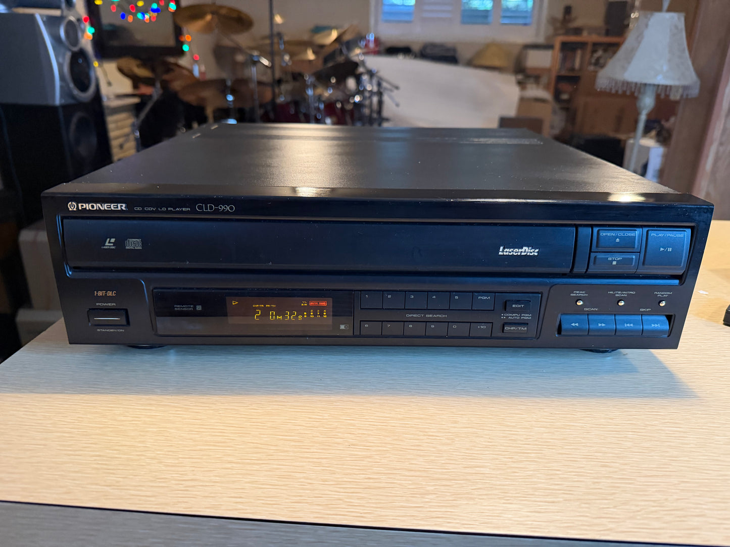 Pioneer CLD-990 Laserdisc Player + Remote All Tested & Works High Fidelity Rare!