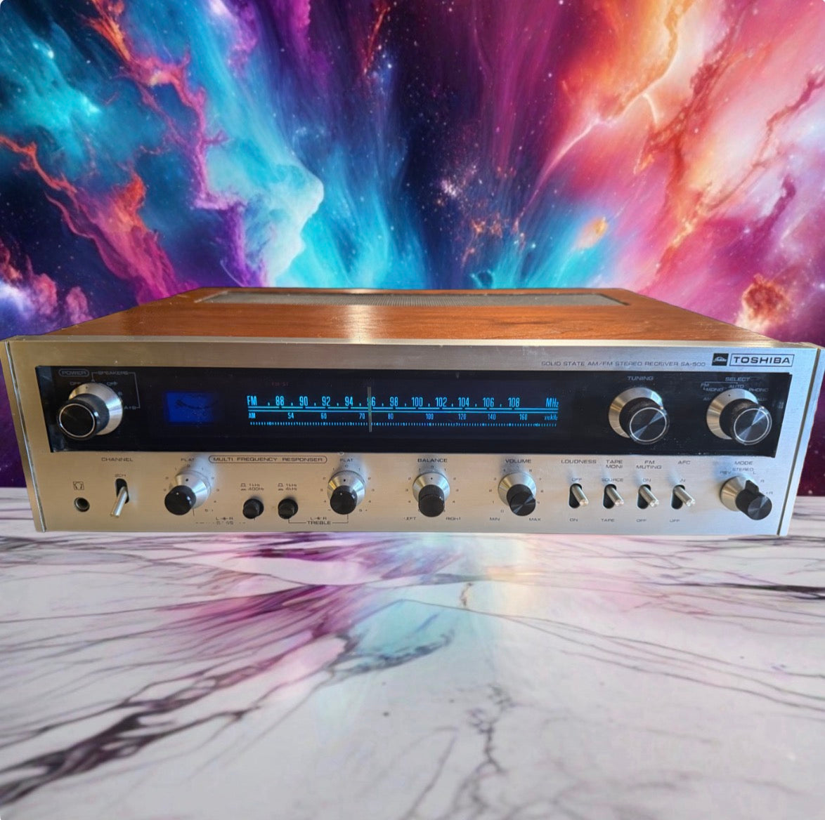Vintage Toshiba SA-500 2-Channel Stereo Receiver Fully Tested Works Great Rare🔥