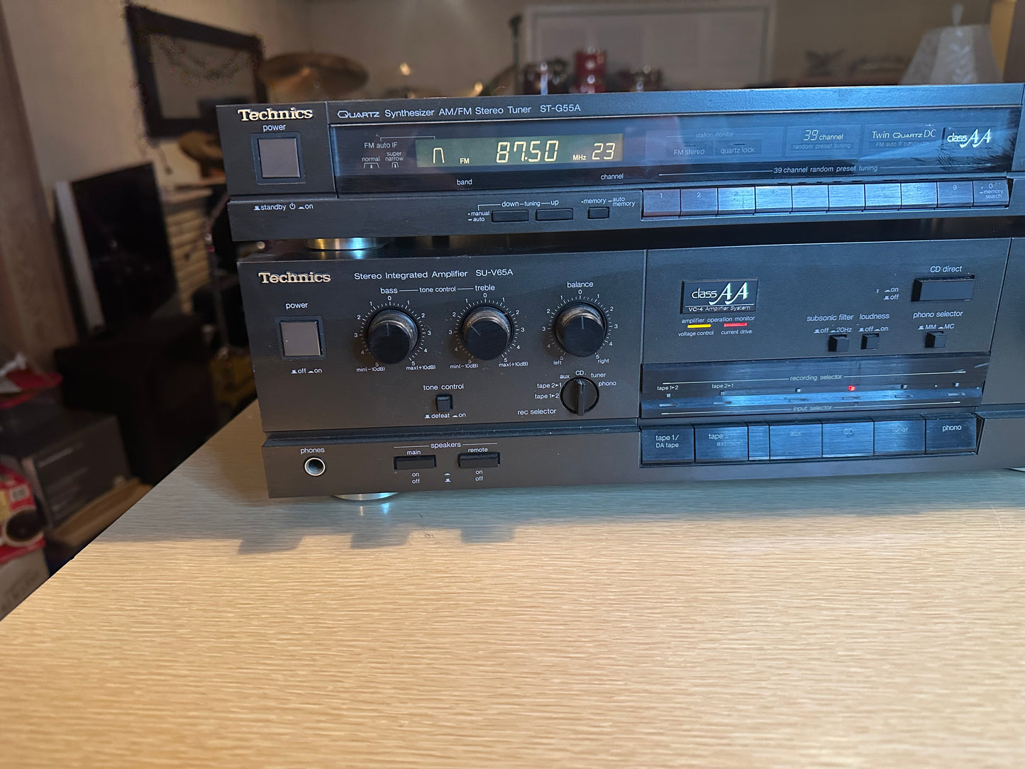 Technics SU-V65A Integrated Amplifier Class AA VC-4 + ST-G55A Tuner SERVICED