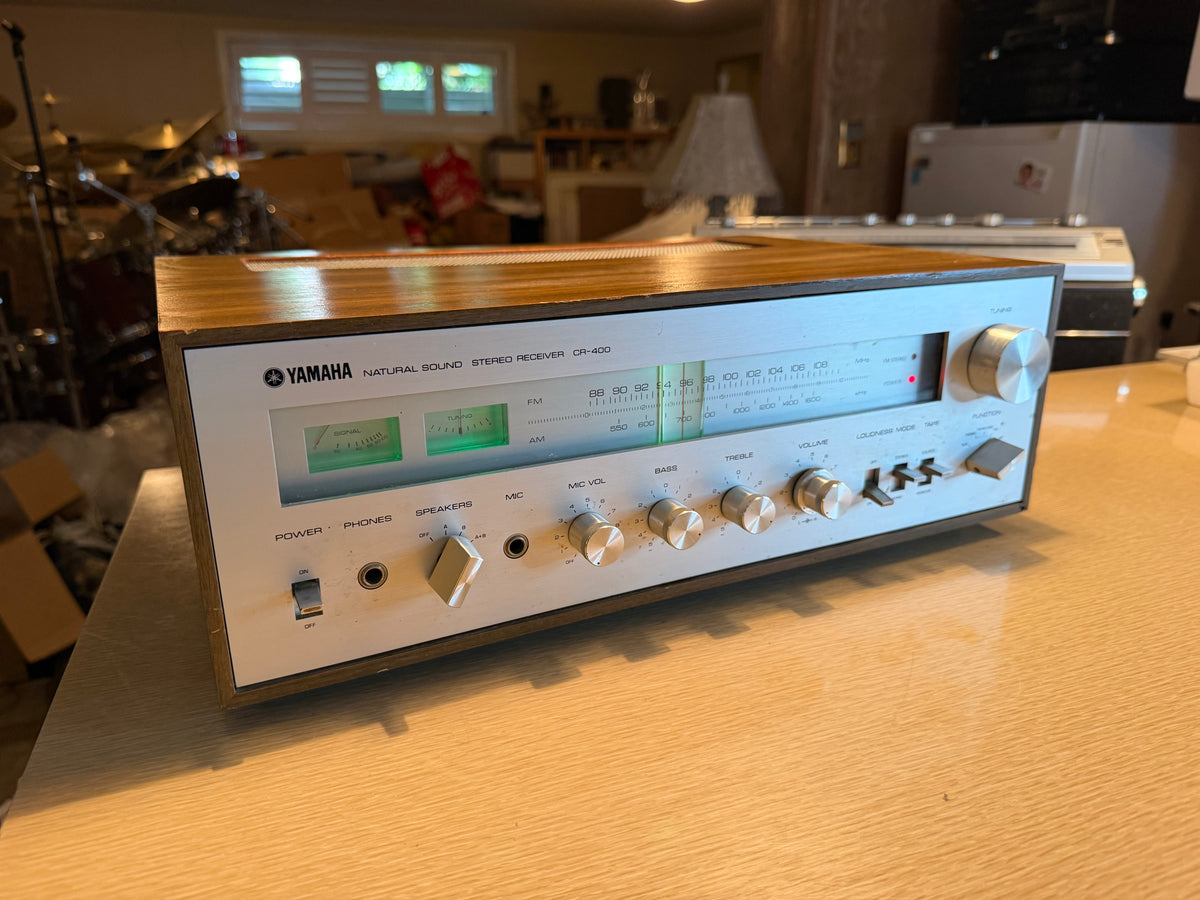 Vintage Yamaha CR-400 Natural Sound Receiver Excellent Fresh Service LED Upgrade