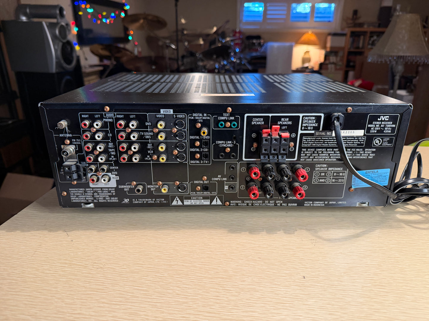 JVC RX-7000V / RX-7000VBK Audio/Video Reciever 110WPC BEAST SERVICED RARE🔥🎶