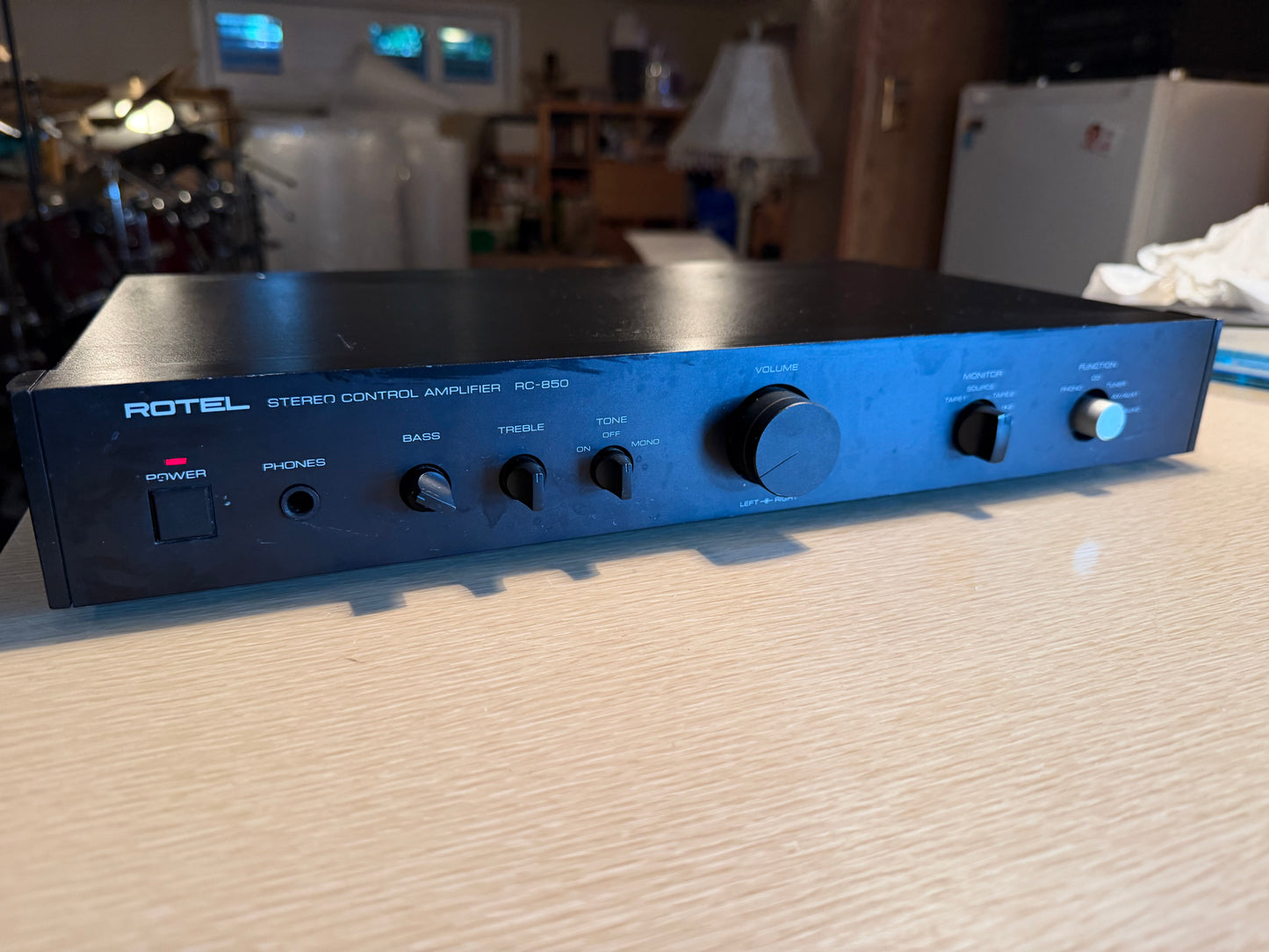 Vintage ROTEL RC-850 PREAMPLIFIER High Fidelity Rare *SERVICED*  WORKS Great🎶