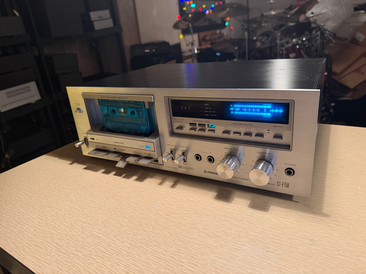 Pioneer CT-F750 Vintage Tape Deck Tested 5 New Belts! Cleaned, Lubed, Serviced🎶