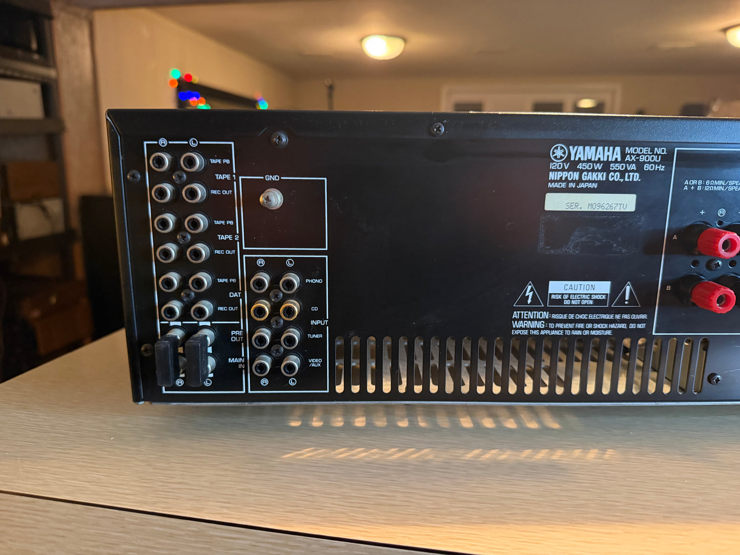 YAMAHA AX-900U Integrated Amplifier Full Fresh Service 130 WPC Near Mint Beast🔥