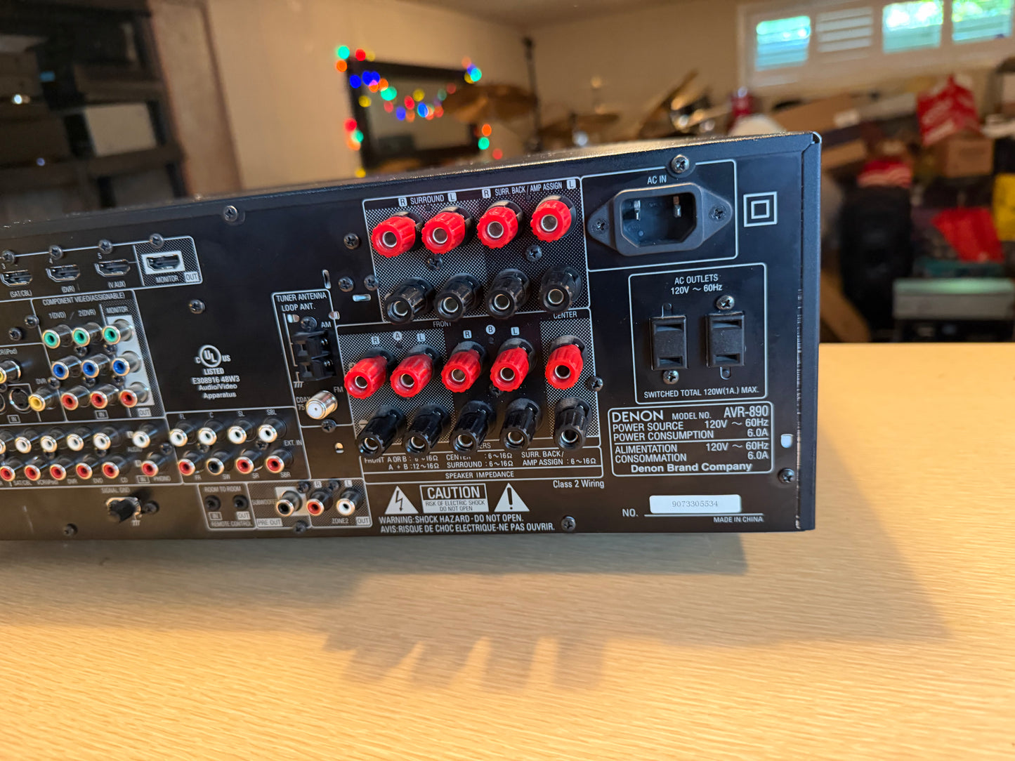 Denon AVR-890  7.1 SURROUND AV Hdmi Stereo Receiver Remote Bundle Fresh Service!