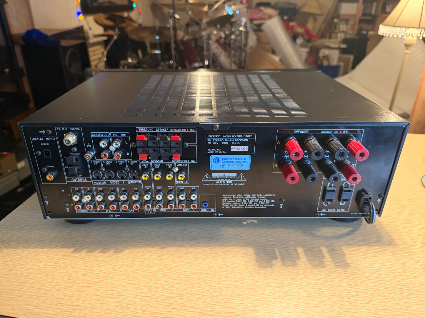 Sony STR‑D2020 Near‑Mint Receiver w/ Built‑In Equalizer Fresh Service 130WPC