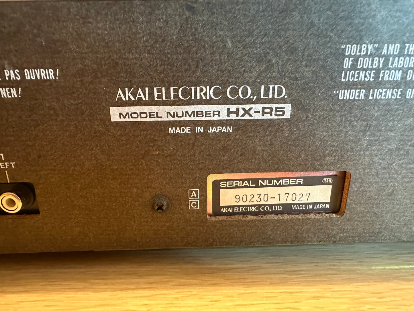 AKAI EA HX-R5 STEREO CASSETTE PLAYER JAPAN SILVER FRESHLY SERVICED VERY RARE🔥🎶