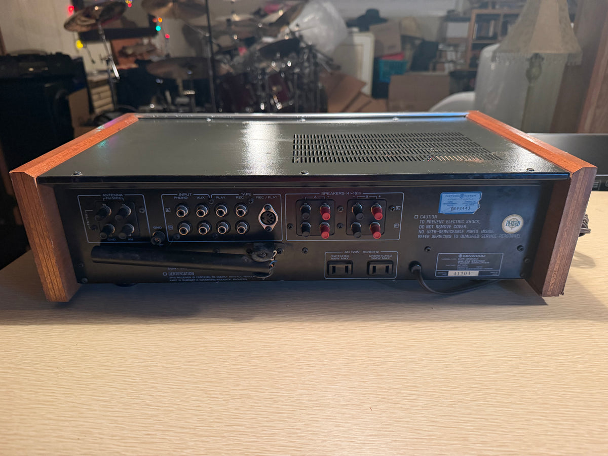 Vintage Kenwood KR-3600 Stereo Receiver Amplifier Serviced Crisp Sound Rare🔥🎶