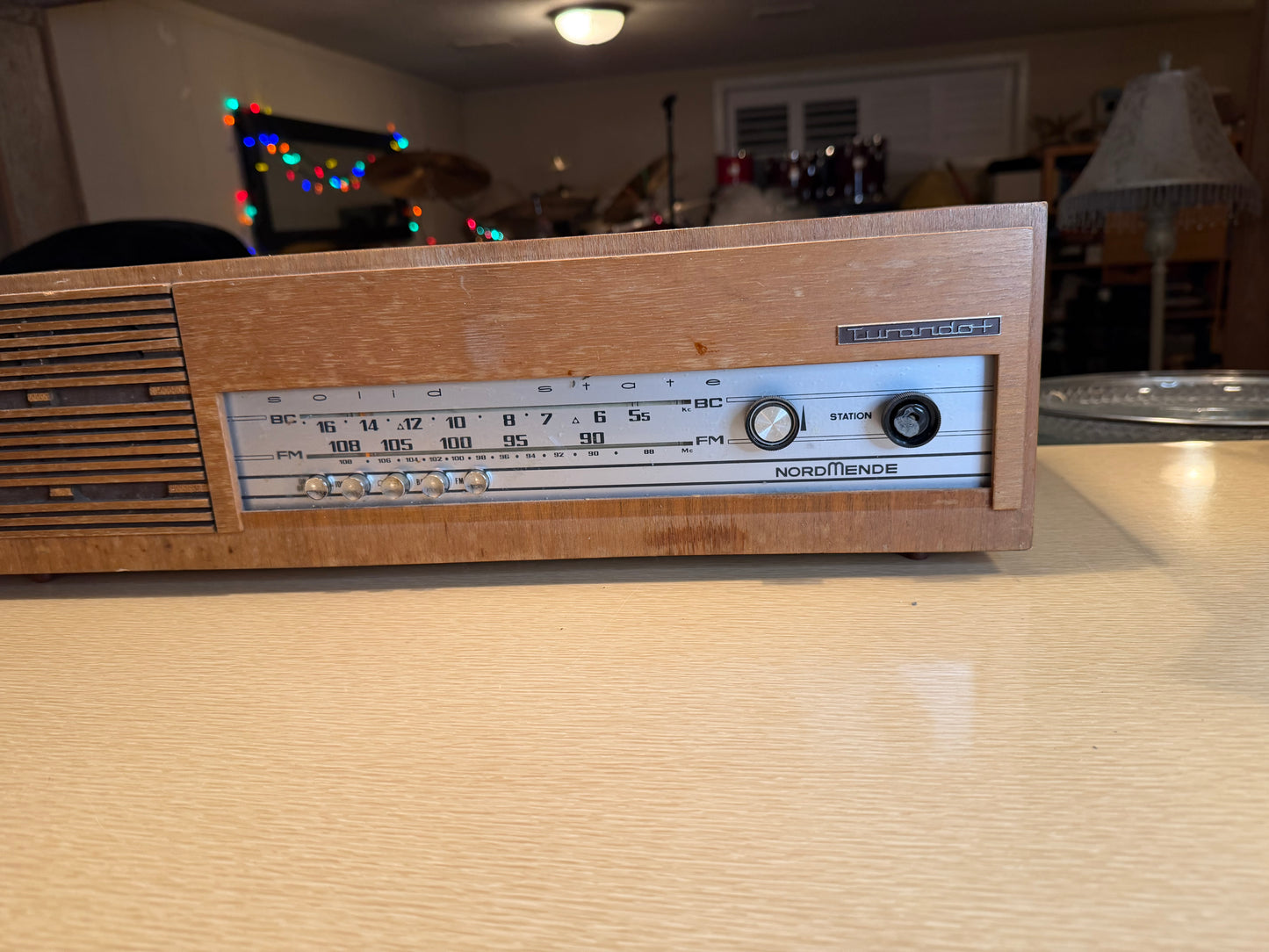 NORDMENDE SPECTRA "C" PHONIC AM/FM TABLETOP RADIO 1960s Germany - Works Great