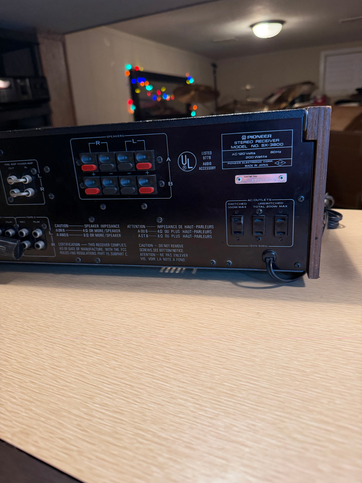 Vintage Pioneer SX-3800 Receiver Amplifier Near Mint FRESH Servicing Recapped🎶