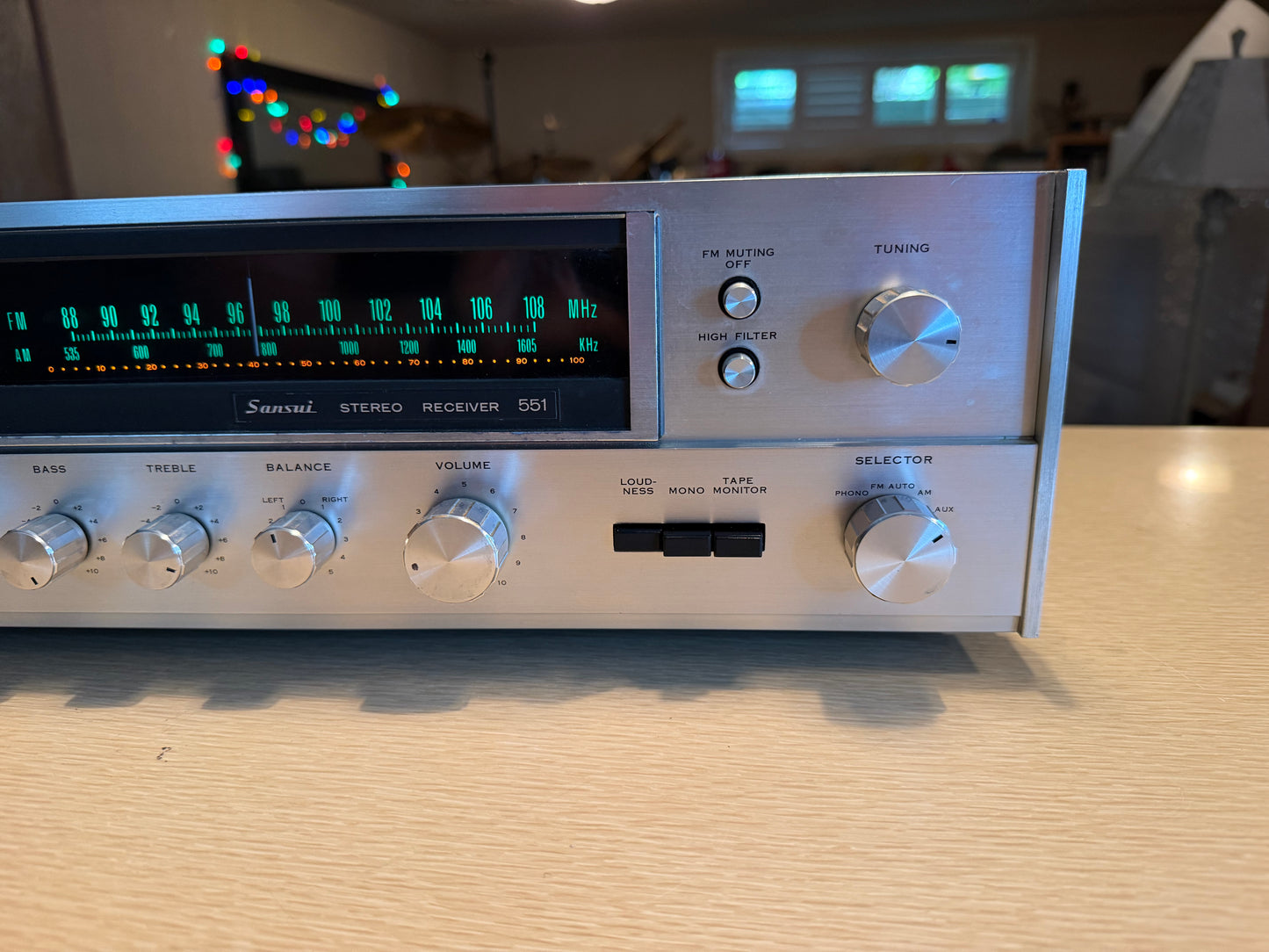Sansui 551 Stereo Receiver - 1974 Vintage Full Fresh Service Crisp Sound Wow🔥🎶