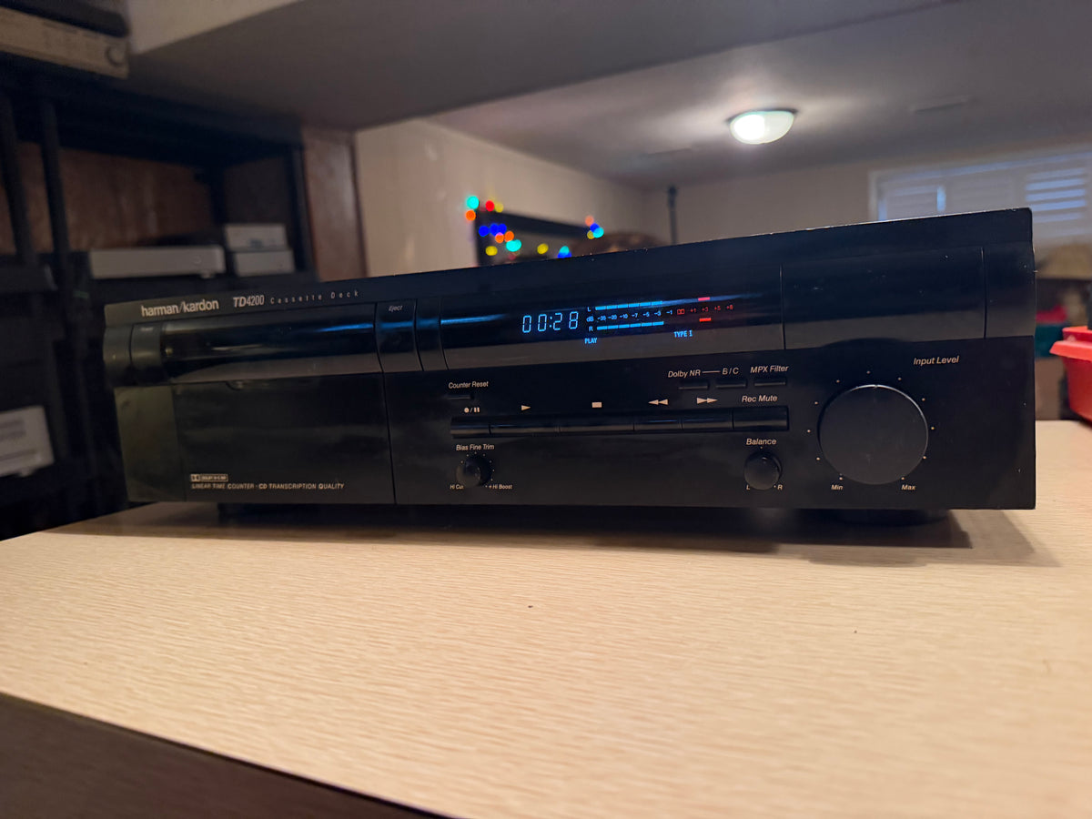 Harman Kardon Japan TD4200 Cassette Deck Player Fresh Service Rare High Fidelity