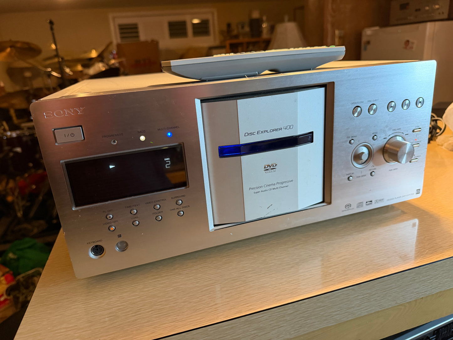 Sony DVP-CX777ES 400-Disc CD/SACD/ Changer ES Series FRESHLY Serviced Remote🔥
