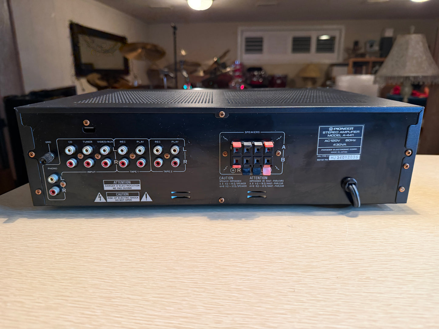 Pioneer A-441 Integrated Amplifier high-end Serviced Working Well Very Rare 🔥