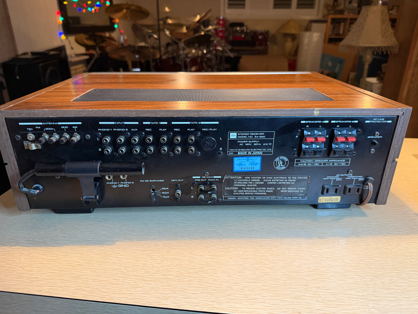 Vintage Toshiba SA-620 Vintage Stereo Receiver Made in Japan SERVICED BEAST!