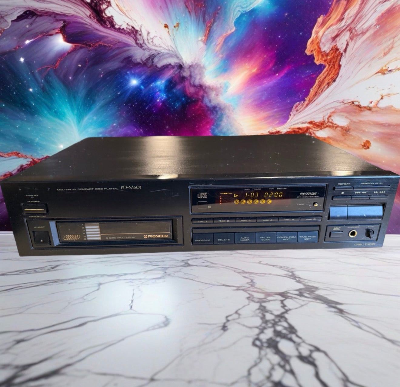 Pioneer PD-M601 Multi Play CD Player 6cd Changer High Model Serviced Very Rare🔥