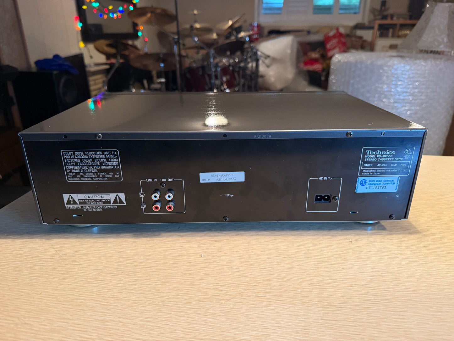 Technics RS-BX606 3-Head Tape Deck Quartz Direct Drive System Fresh Pro Service!