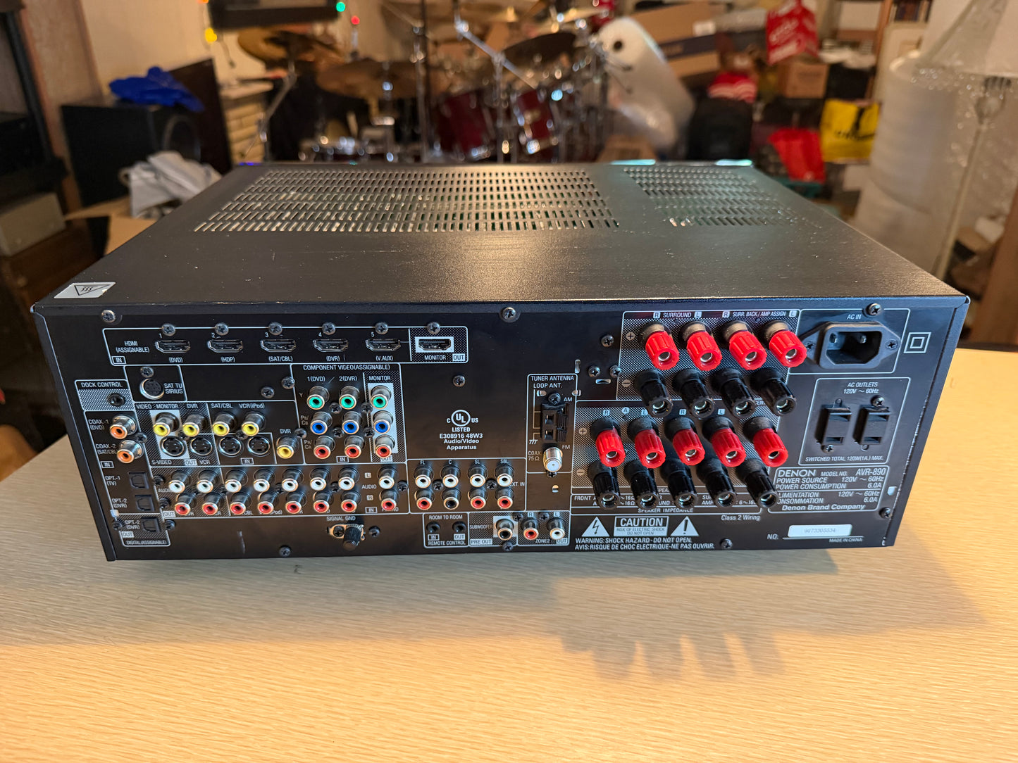 Denon AVR-890  7.1 SURROUND AV Hdmi Stereo Receiver Remote Bundle Fresh Service!