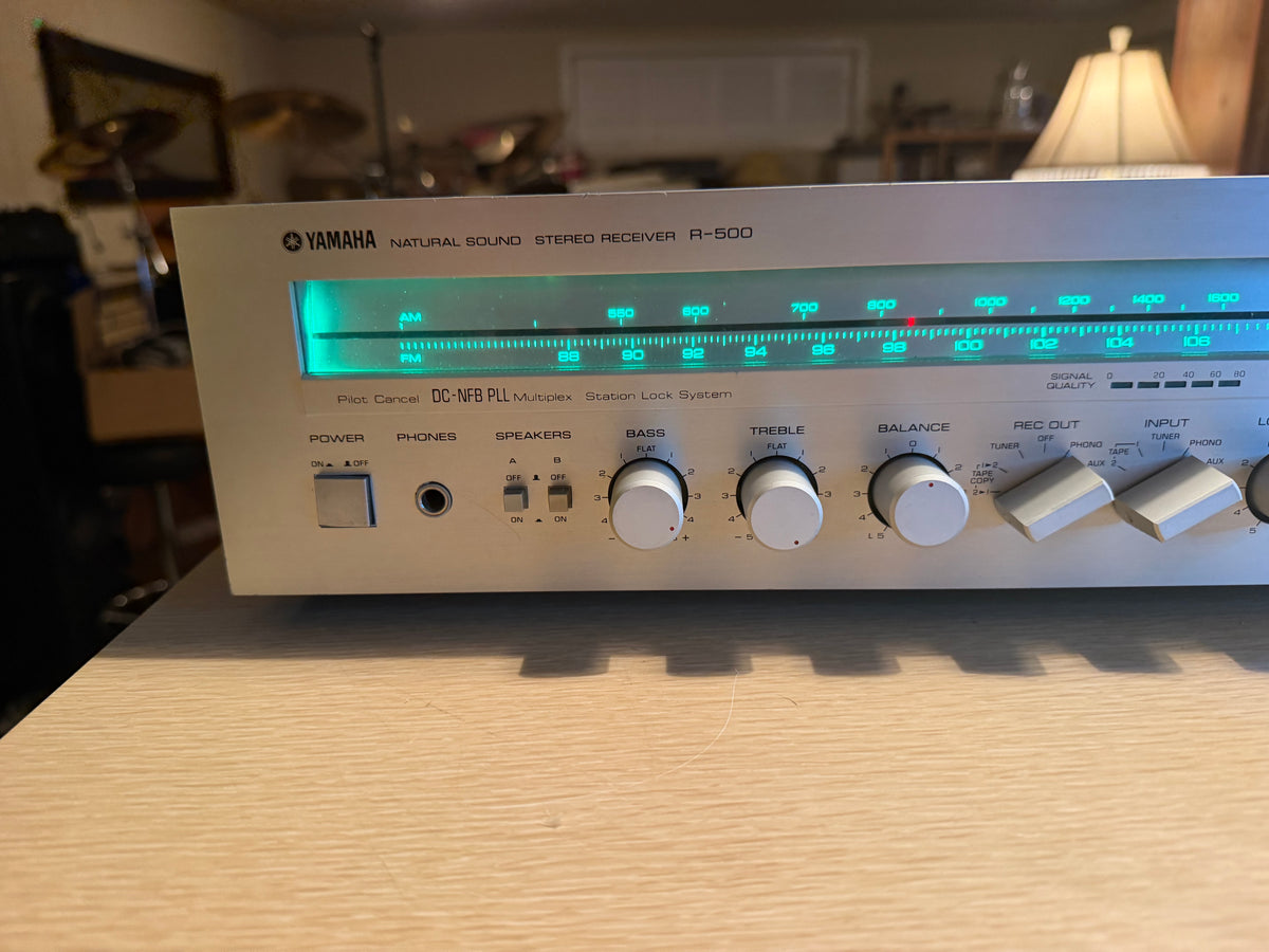 Yamaha R-500 Natural Sound AM/FM Stereo Receiver LED UPGRADE Fresh Service Wow🔥