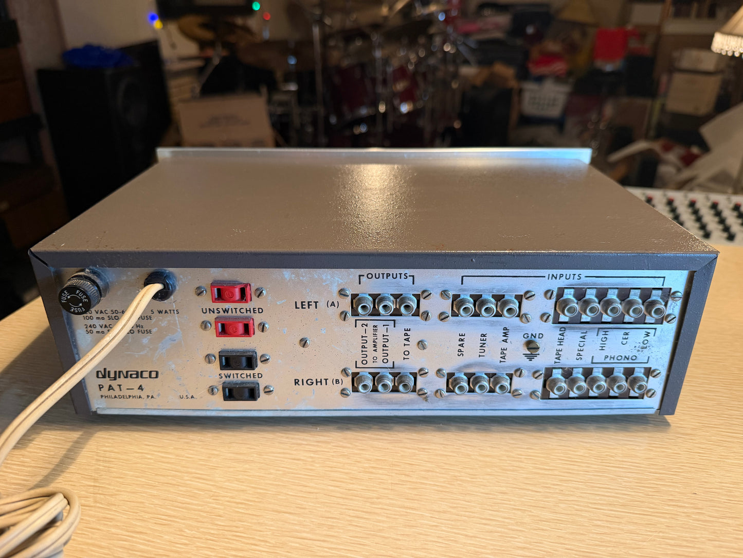 Vintage Dynaco PAT-4 Stereo Preamplifier Pre-Amp Tested Working Very Rare Wow🎶