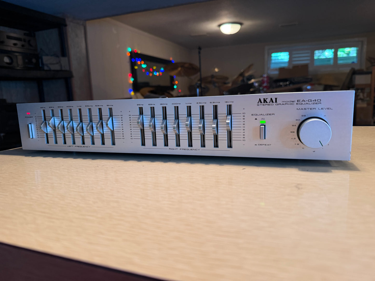 1980s Akai EA-G40 8-Band Home Stereo Graphic Equalizer Freshly Serviced V Rare!