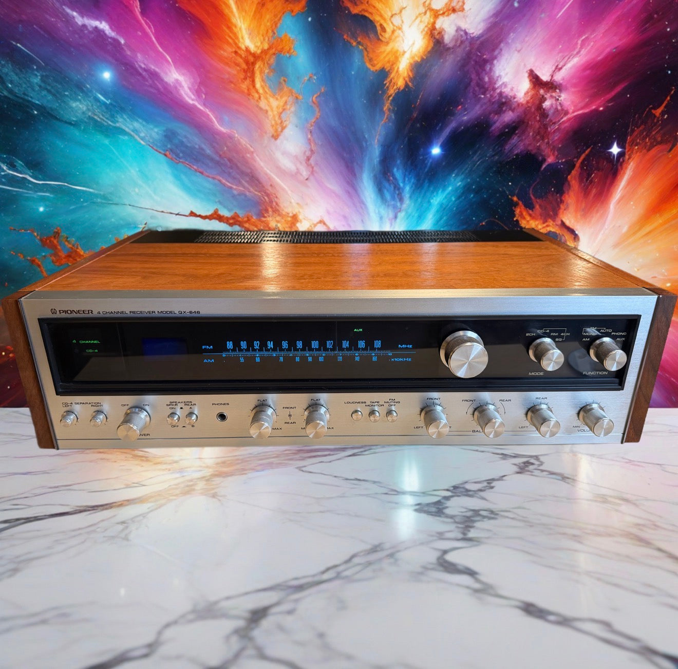 PIONEER QX-646 Vintage Quad 4 Channel Receiver REFINISHED FRESH FULL SERVICE💎🎶